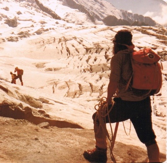 mont blanc 1 Cruzando el Glaciar de Bossons